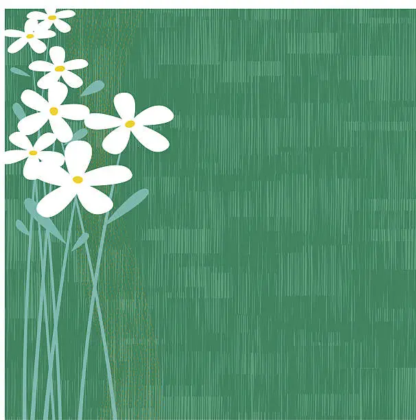 Vector illustration of Abstract floral and green background