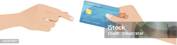 Hand Passing A Creditcard Stock Illustration - Download Image Now - Credit Card, Human Hand, Passing - Giving