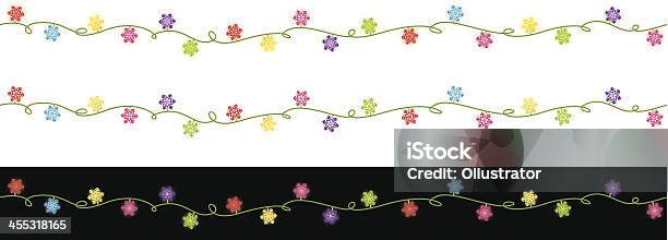 Seamless Christmas Lights Snowflakes Stock Illustration - Download Image Now - Border - Frame, Christmas Lights, In A Row