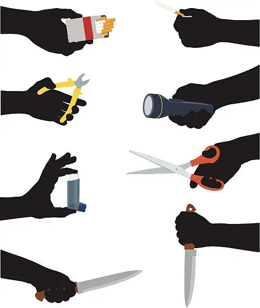 Vector illustration of Hands