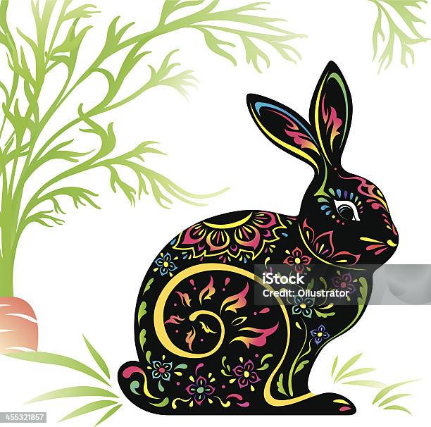 Ilustración de Año Chino De Conejos 2011 Color y más Vectores Libres de Derechos de Animal - Animal, Arte, Arte y artesanía