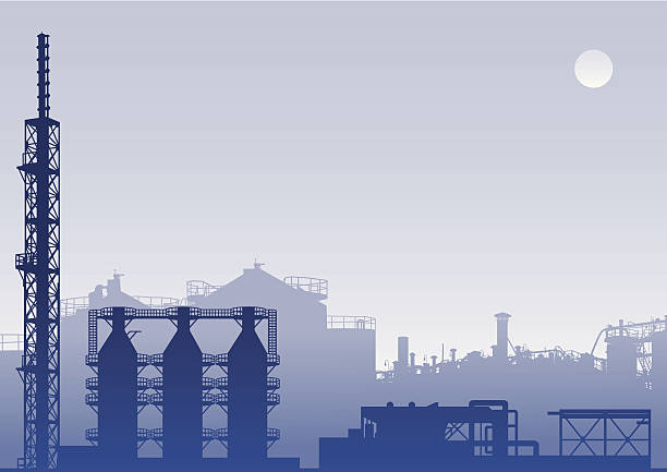 Industrial Background vector art illustration