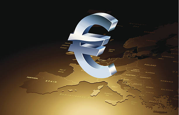 евро стабильность - croatia stock illustrations