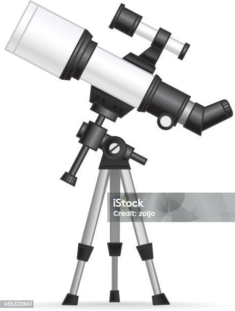 Telescópio - Arte vetorial de stock e mais imagens de Astronomia - Astronomia, Ciência, Clip Art