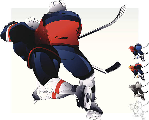 Hockey Hit. Hockey Hit. - vector illustration checking ice hockey stock illustrations