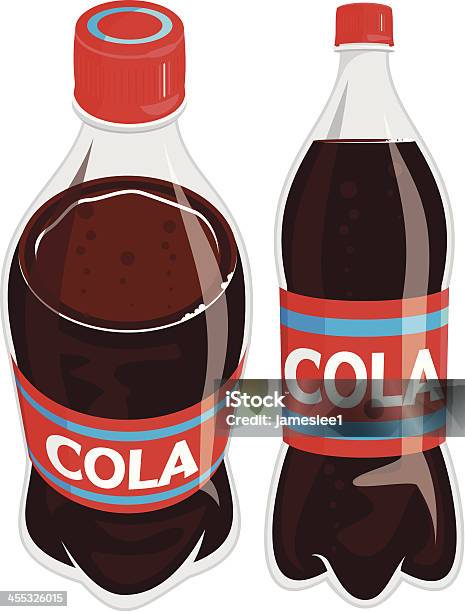 Illustration Of Cola Bottle From High And Front Angles Stock Illustration - Download Image Now