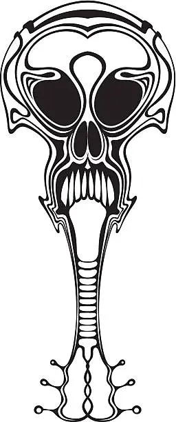 Vector illustration of Skull.