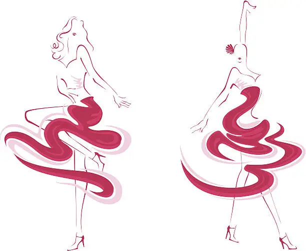 Vector illustration of dancer