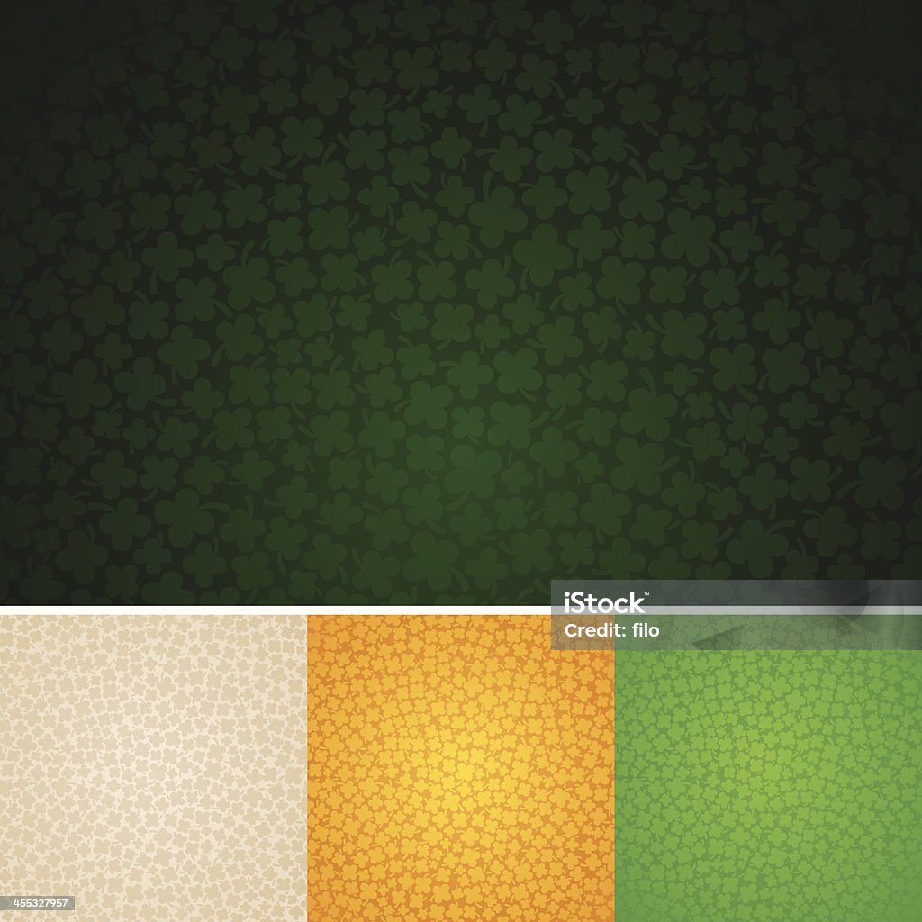 Nahtlose vier Blatt Klee Hintergrund - Lizenzfrei Klee Vektorgrafik
