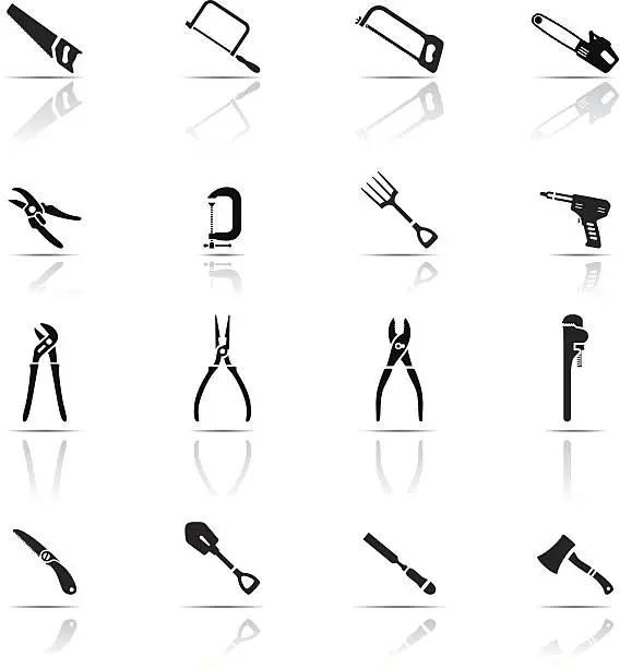 Vector illustration of Icon Set, Tools