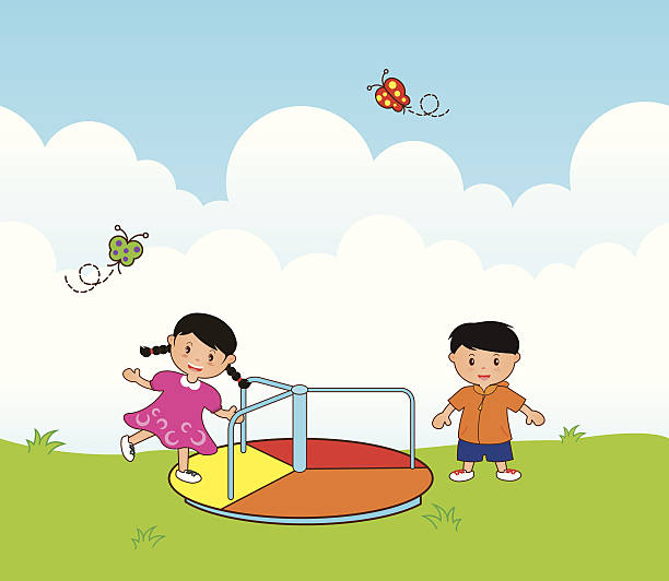 Playground series 3 vector art illustration