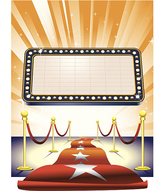 red carpet vip-feier - arts culture and entertainment celebrities communication concepts and ideas stock-grafiken, -clipart, -cartoons und -symbole