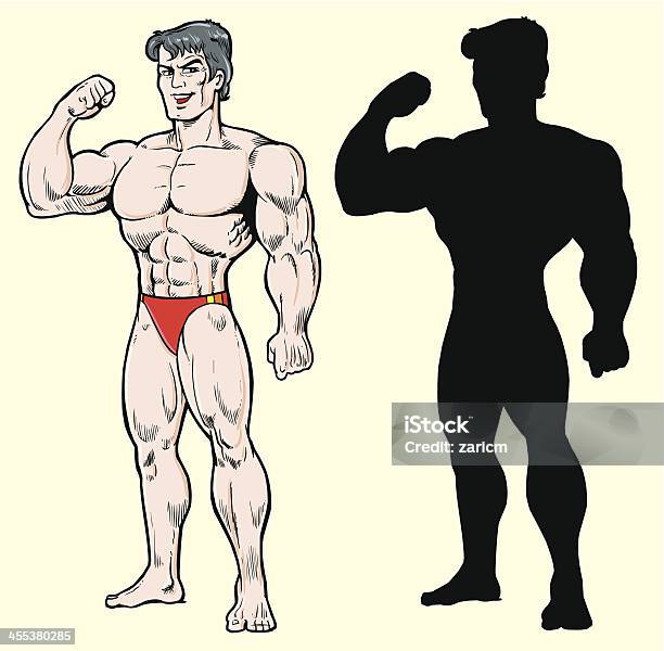 Bodybuilder 고체에 대한 스톡 벡터 아트 및 기타 이미지 - 고체, 근육질 체격, 만화