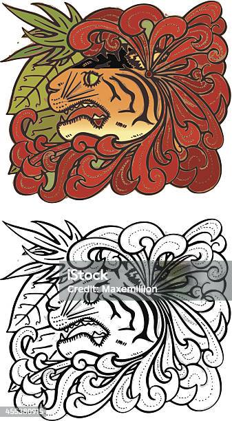 Save The Tiger Stock Illustration - Download Image Now - Animal, Animal Blood, Animals In The Wild
