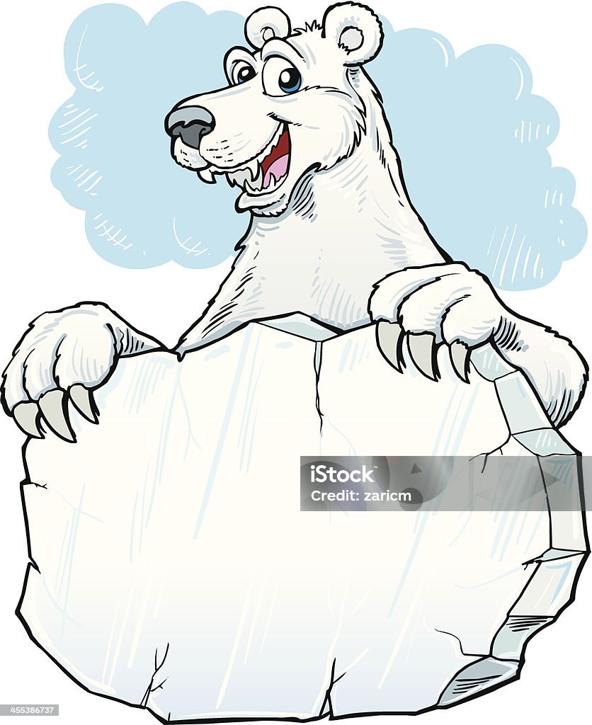 Niedźwiedź polarny - Grafika wektorowa royalty-free (Antarktyda)