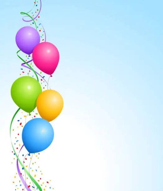 Vector illustration of Party Balloons Background