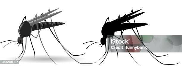 Mosquito - Arte vetorial de stock e mais imagens de Mosquito - Mosquito, Chironomus tentans, Cor preta