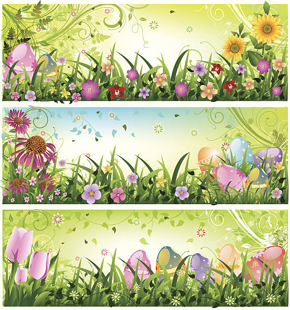 Easter Background Beautiful Easter Background.Please visit my lightboxes sunflower vine stock illustrations