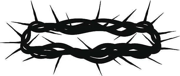 Vector illustration of Crown of Thorns