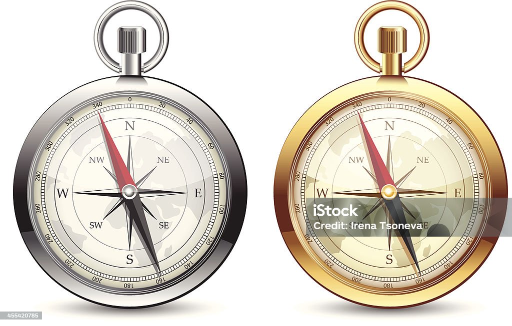 Compass (Compasso) - arte vettoriale royalty-free di Bussola magnetica