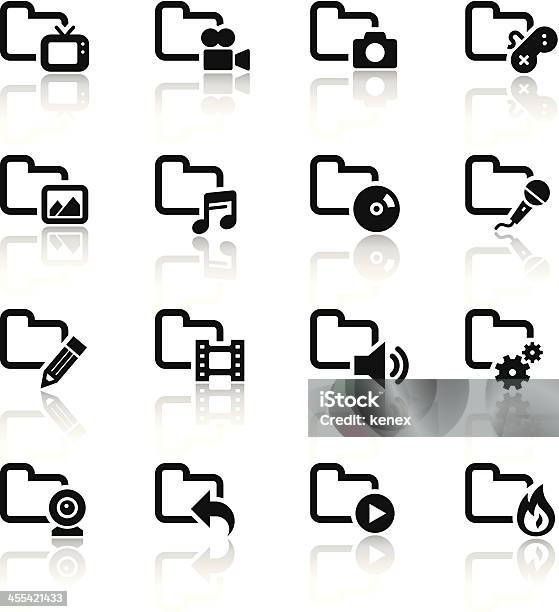 Черный Белые Иконки Наборсми — стоковая векторная графика и другие изображения на тему Brand Name Video Game - Brand Name Video Game, CD-ROM, DVD-диск