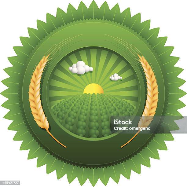 Emblema Verde - Immagini vettoriali stock e altre immagini di Campo - Campo, Colore verde, Conservazione ambientale