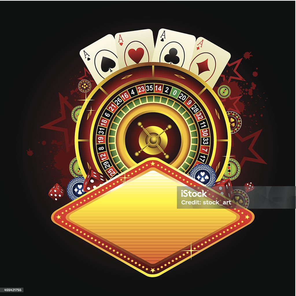 casino-banner - Lizenzfrei Roulette Vektorgrafik