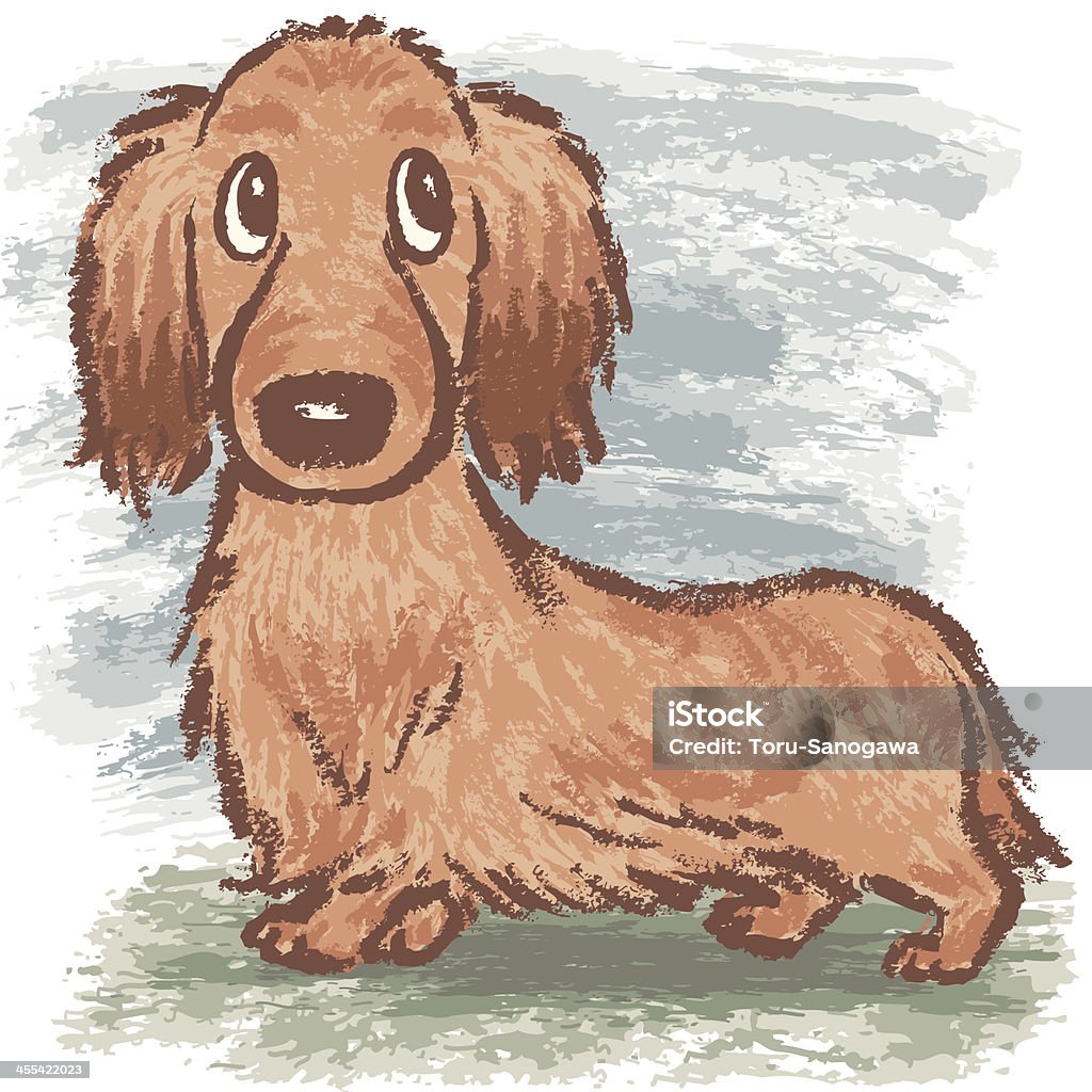 Dachshund Andar - Royalty-free Dachshund arte vetorial