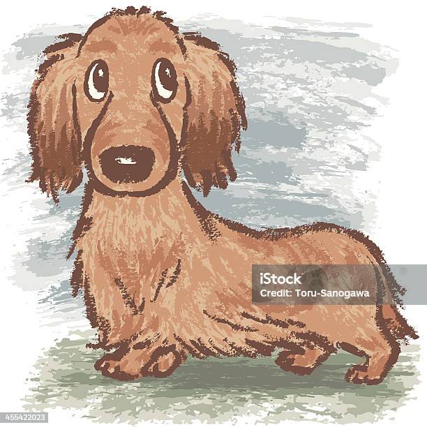 Dachshund Andar - Arte vetorial de stock e mais imagens de Dachshund - Dachshund, Desenho, Andar