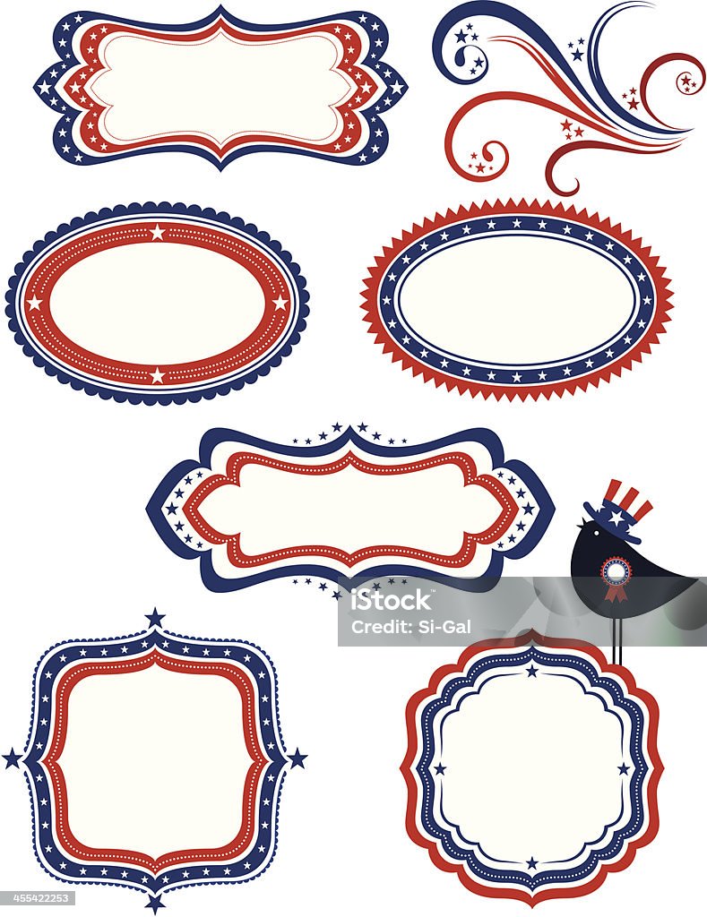 American monture - clipart vectoriel de Bordure libre de droits