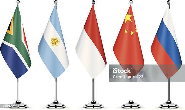 Tabella Flags - Immagini vettoriali stock e altre immagini di Cina - Cina, Affari, Argentina - America del Sud