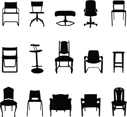 Chair Silhouettes Illustration