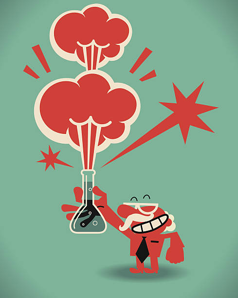 Mad Scientist Vector illustration – Mad Scientist. laboratory technician icon stock illustrations