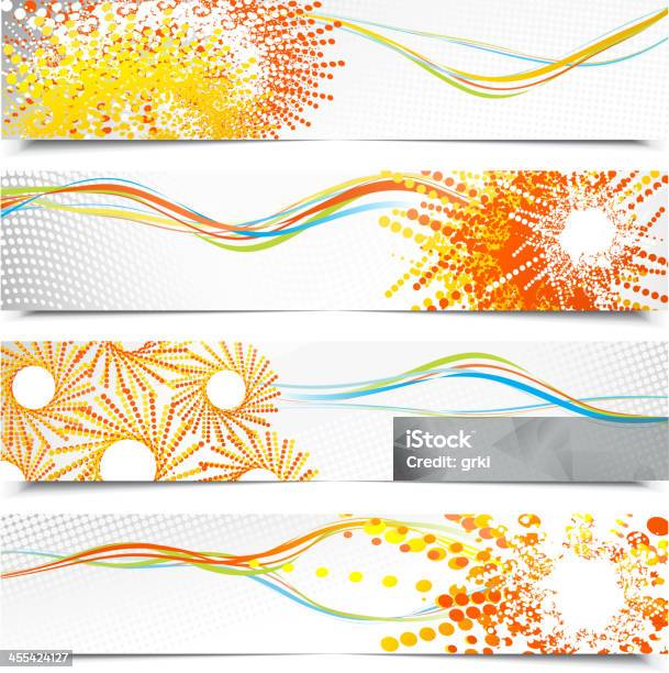 Banners Stock Illustration - Download Image Now - Abstract, Backgrounds, Blue