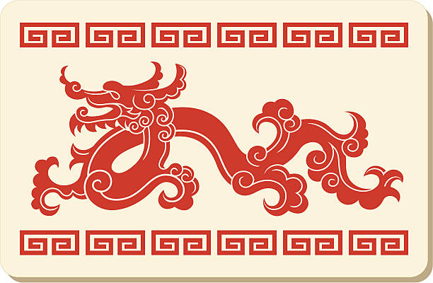 ilustrações, clipart, desenhos animados e ícones de simbolo do zodíaco chinês para o ano do dragão (2012 - asian culture pattern chinese culture backgrounds