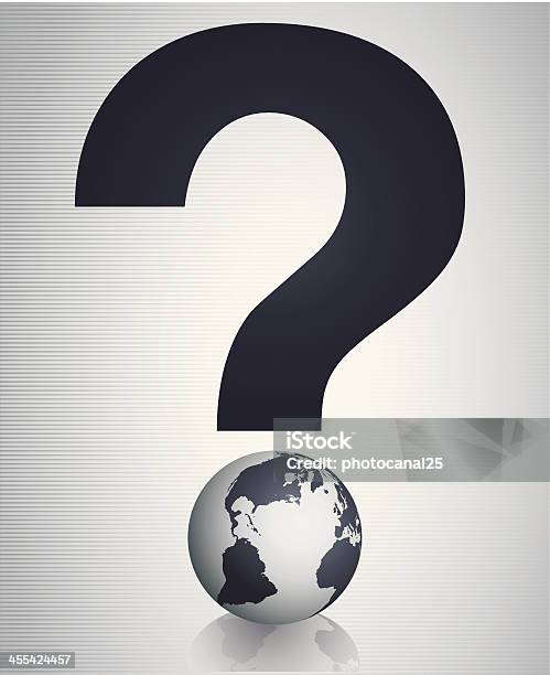 Vetores de Mundo Pergunta e mais imagens de Globo terrestre - Globo terrestre, Ponto de Interrogação, Mapa-múndi