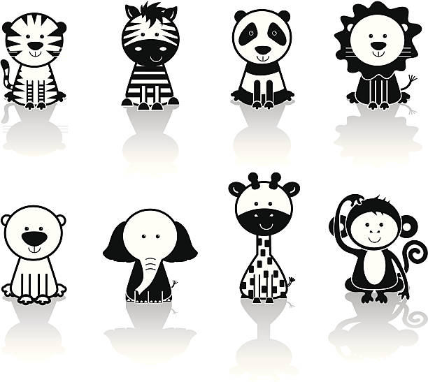 904 Black And White Panda Illustrations & Clip Art - iStock | Black and  white animals, Black and white puppy, Black and white rose