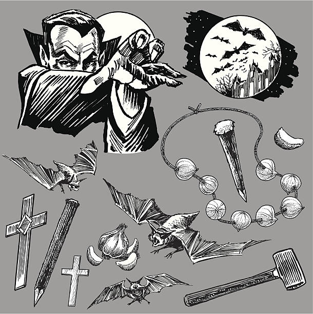 wampir dracula pobrania z rakiety na halloween - vampire stock illustrations