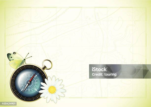 Travel Stock Illustration - Download Image Now - Butterfly - Insect, Navigational Compass, Abstract