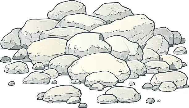 Vector illustration of Boulders