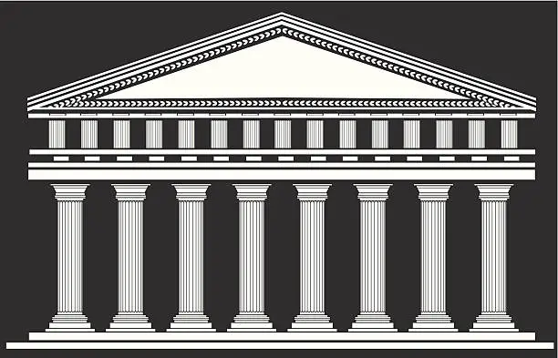 Vector illustration of Temple