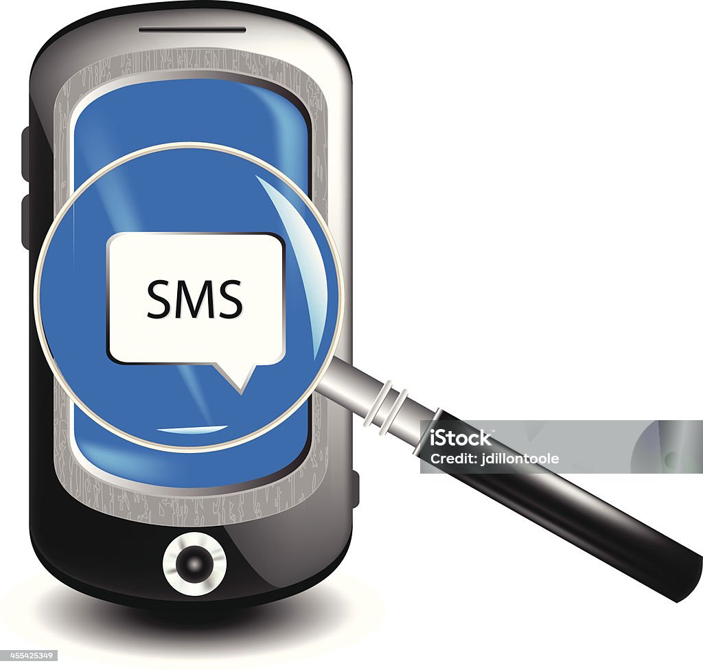 Mobile Phone Text Messaging Stock Illustration - Download Image Now ...