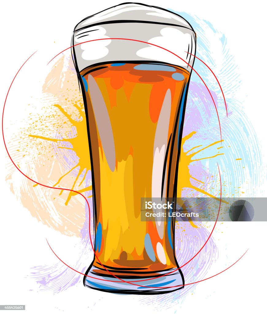 Leckeres Bier - Lizenzfrei Alkoholisches Getränk Vektorgrafik