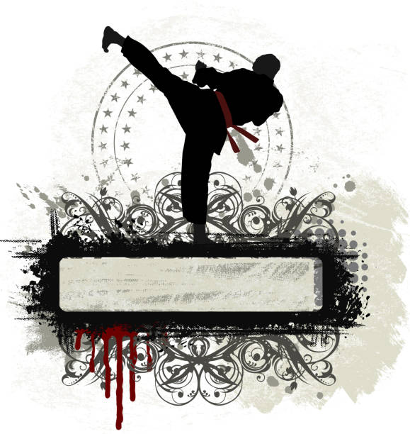 Marshal Arts Banner Stock Illustration - Download Image Now - Taekwondo,  Backgrounds, Karate - iStock
