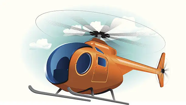 Vector illustration of helicopter