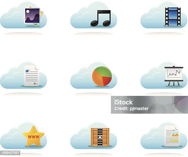 Clouddateien Stock Vektor Art und mehr Bilder von Buchseite - Buchseite, Kinofilm, Akte