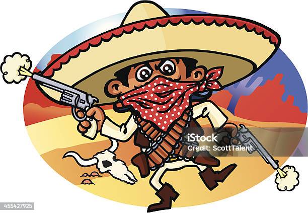 Deserto Messicano - Immagini vettoriali stock e altre immagini di Cowboy - Cowboy, Cultura messicana, Messico