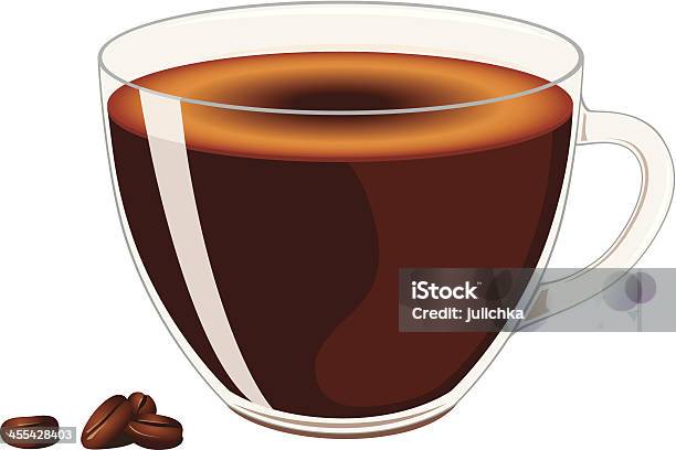 Tazza Di Caffè - Immagini vettoriali stock e altre immagini di Chicco di caffè tostato - Chicco di caffè tostato, Bianco, Bibita
