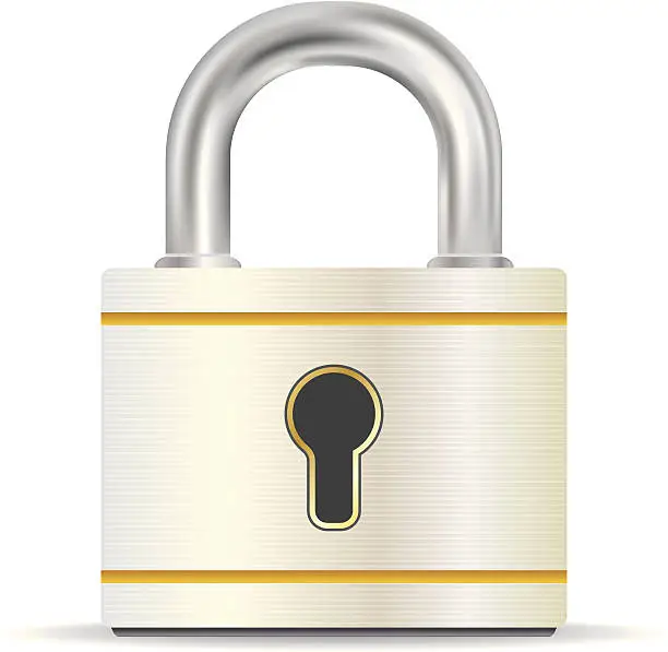 Vector illustration of Padlock