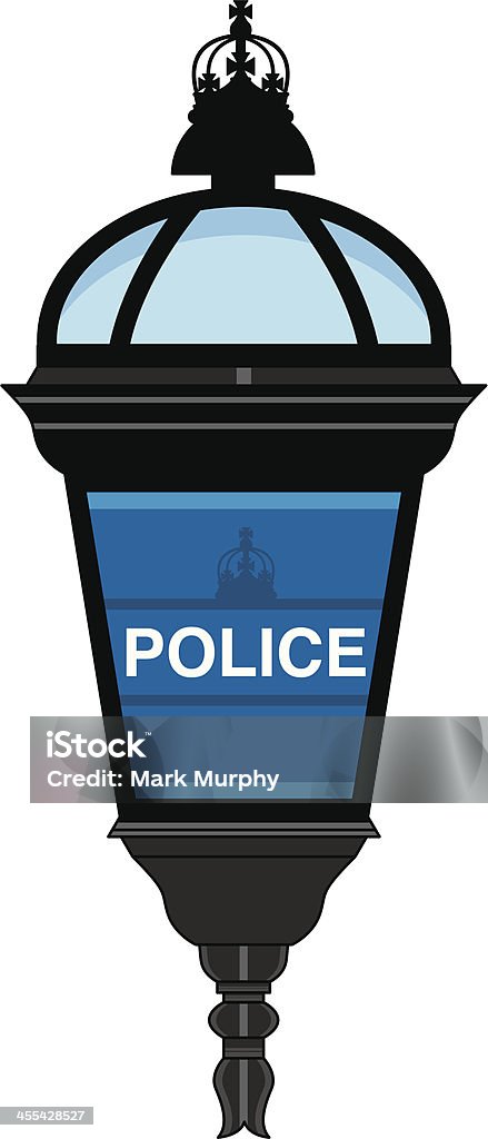 Commissariat de Police lampe - clipart vectoriel de Lampe électrique libre de droits